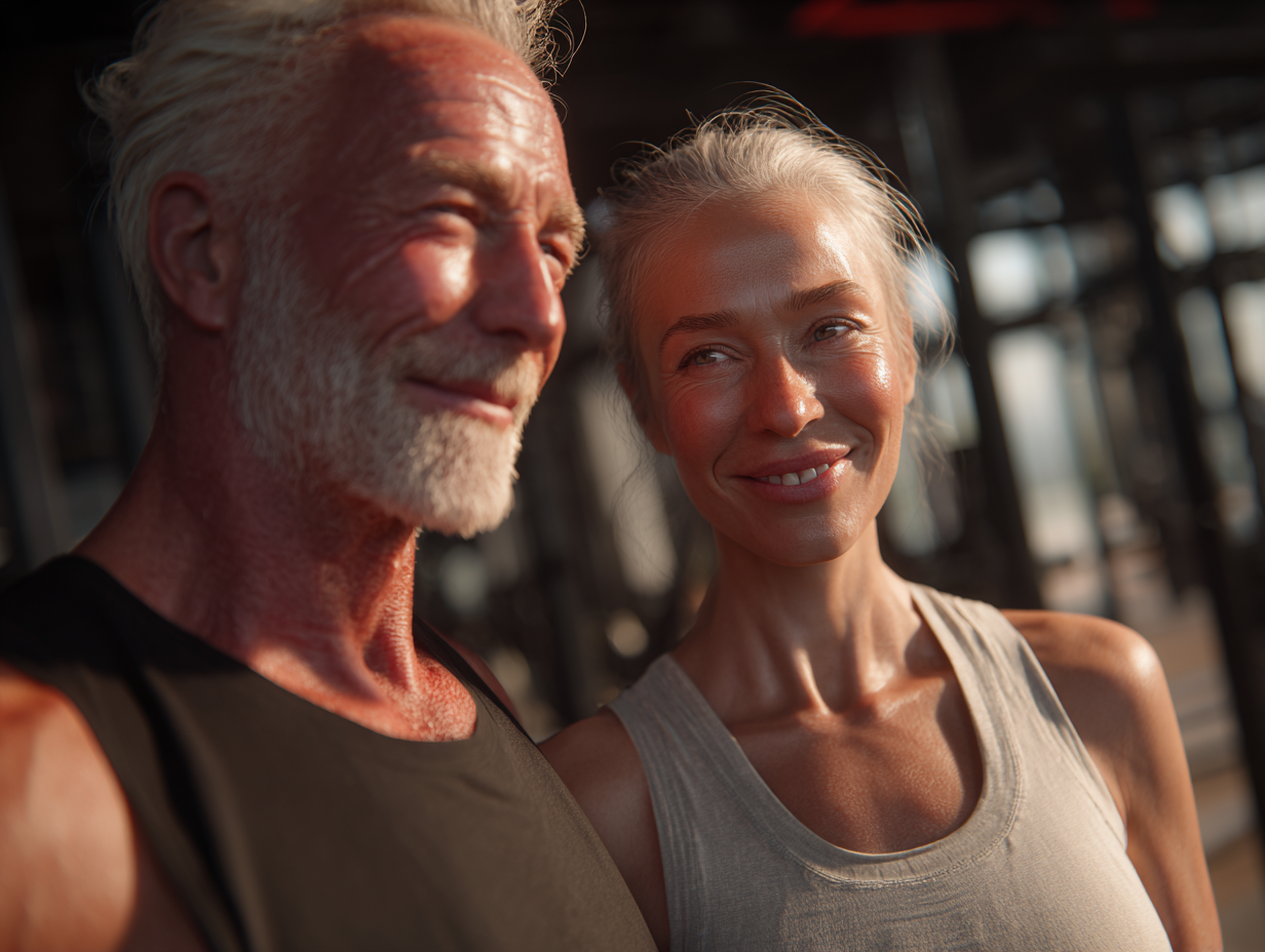 Активні люди різного віку займаються спортом